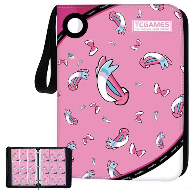 9 Pockets Card Collection Binder with 900 pocketsCapacity - Zipper Closure Trading Card Binder Ideal for Photocard & Trading Card Storage