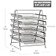 Mind Reader 5-Tier Paper Tray, Desktop Organizer, File Storage, Office, Metal Mesh, 11.75 L x 14 W x 15 H, Silver