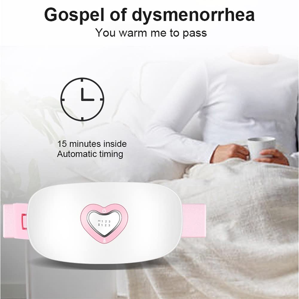 Termoforo portatile, termoforo mestruale per crampi con termostato a 3 stadi Impacco caldo termostatico, temporizzazione automatica, ricarica rapida USB, display indicatore LED, per sollievo mest