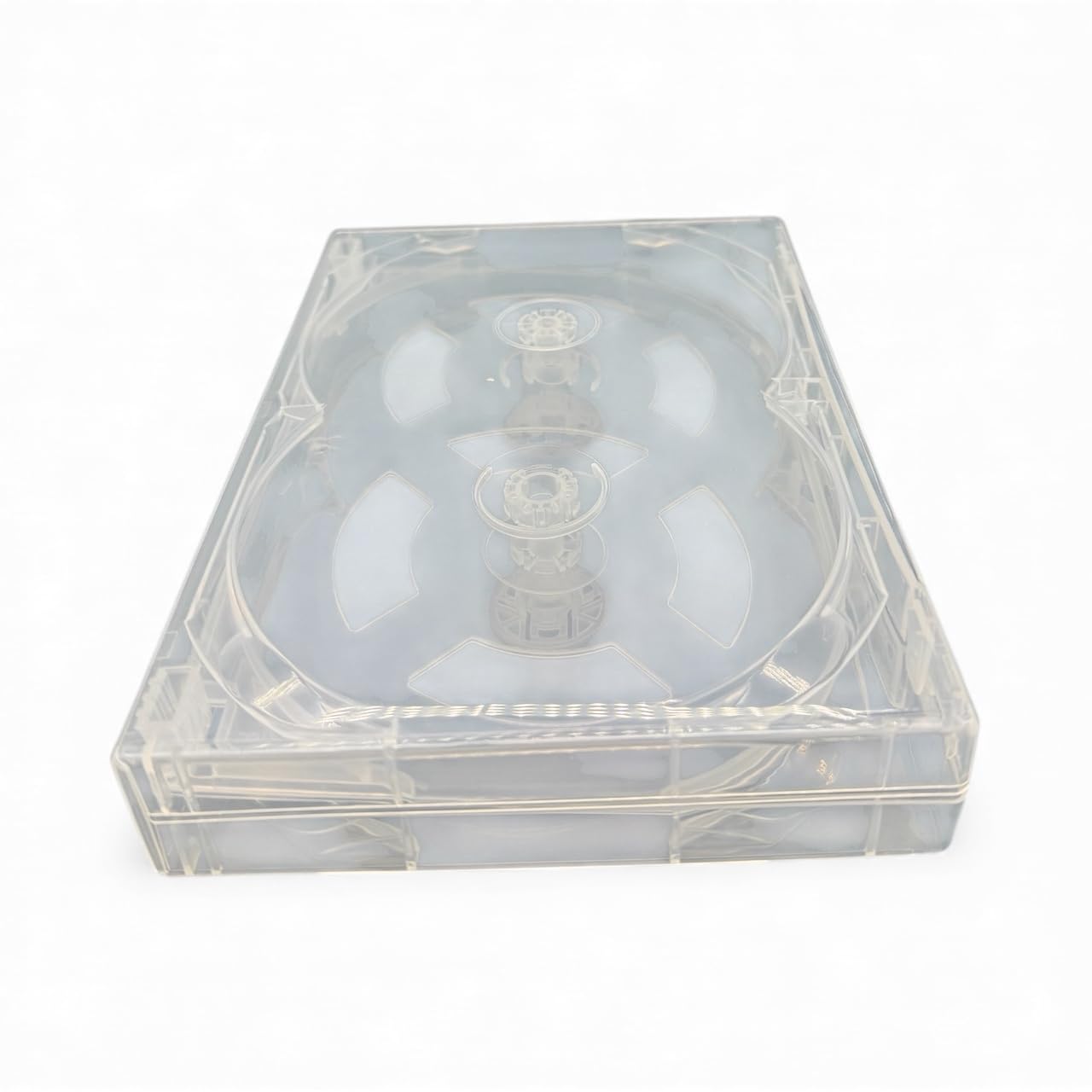 Scanavo 1 custodia trasparente per CD DVD e Blu Ray Disc con dorso da 32 mm, per contenere 6 dischi. Custodia esterna per contenere opere d'arte