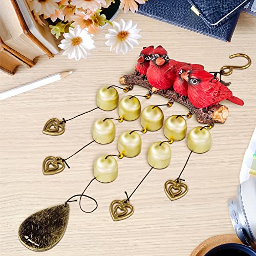 Monsiter Qe Birds Wind Chimes Garden Decorations Outdoor - Red #TOP3