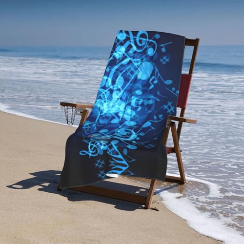 Serviette de bain microfibre anti odeur séchage rapide musique
