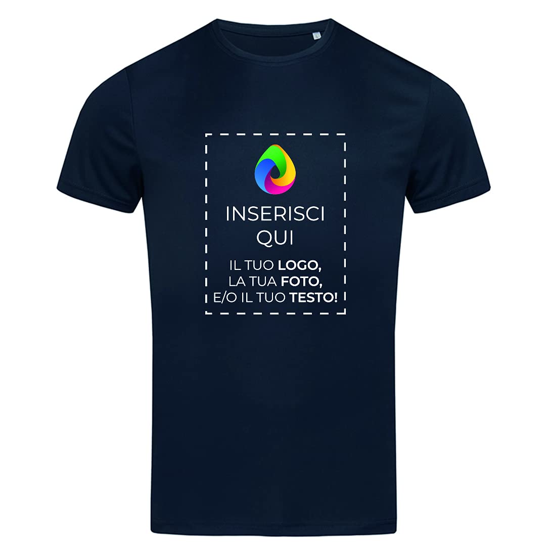 Teetaly - Maglietta T-Shirt Uomo Sportiva Personalizzata