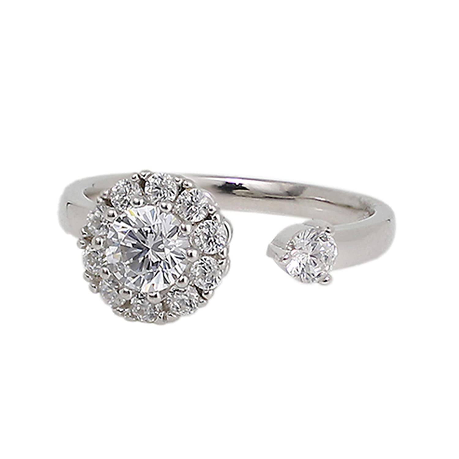 Elegant attire club 💍Open Flower crystal Spinner Ring for woman and girls (B09QSW2PPT) Amazon Price History, Amazon Price Tracker