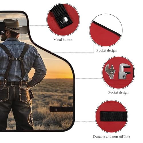 Delantal de trabajo Cowboy West con ajuste y bolsillos miniatura 3
