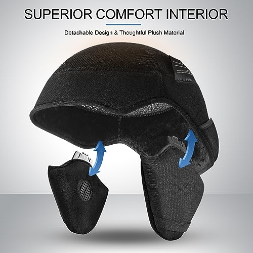 image for Odoland Snowboard Helmet, Ski Helmet with Ski Goggles for Adults, Dura