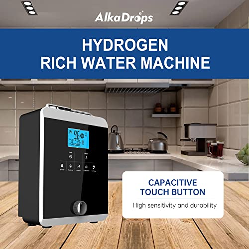 Foto von Wasserionisierer und Wasseraufbereiter, pH 3–11 Alkaline Säure Wassermaschine, bis zu -800 mV ORP, 8000 Liter pro Filter, Regelventil zur Kontrolle von pH und ORP,Auto-Reinigung Weiß/Schwarz