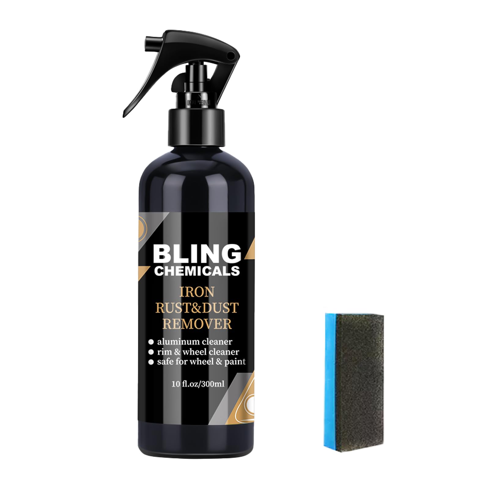 Bling Chemicals Wheel Cleaner, Aluminum Cleaner, Rim & Wheel Cleaner Spray, Removes Brake Dust & Grime, Brake Dust, Non-Acidic Tire Cleaner, Purple Color Changing, 10 fl oz (1PCS)