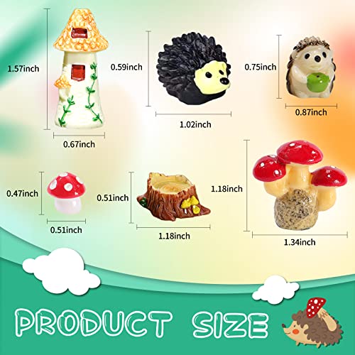 Belleangle 20 Pcs Miniature Fairy Garden Accessories, Fairy Outdoor Garden Animals Figurines, Resin Micro Landscape Ornaments For Bonsai Craft Decor Garden Diy Kit #TOP1