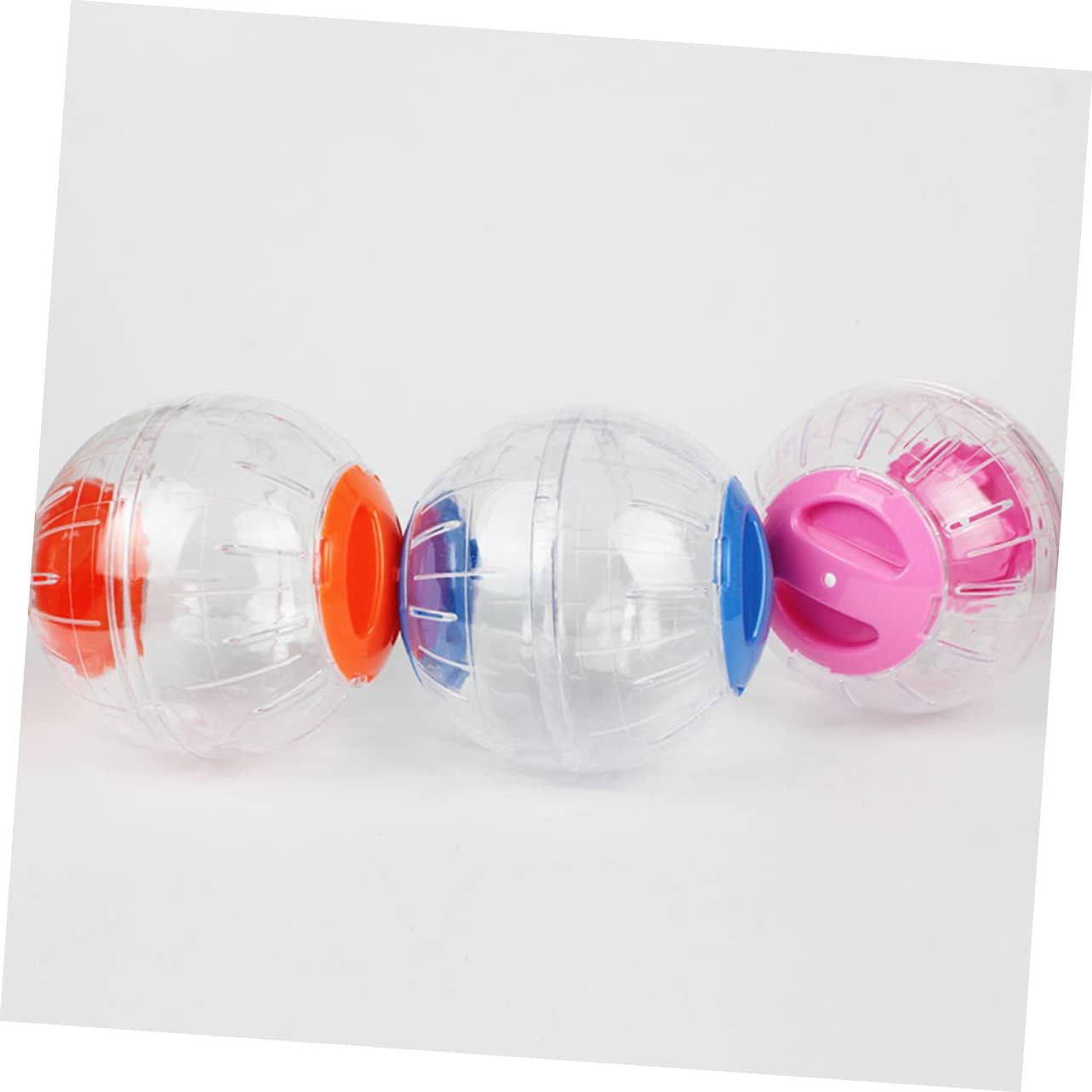 BESPORTBLE 2pcs Hamster Crystal Playing Interactive Pet Running Toy for Fun Exercise Bright Colors Stimulating Mental and Physical Activity for Hamsters and Animals Random Color