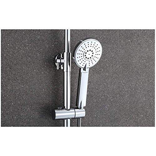 Mitigeur douche anti-brûlure mural thermostatique avec douchette et robinet - 3