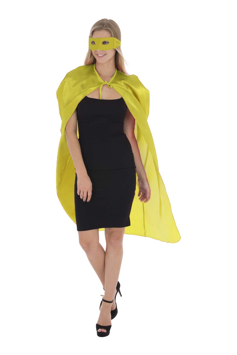Zac's Alter Ego Fancy Dress Super Hero Cape & Mask Set Unisex Cloak Costume