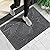 Yimobra Front Door Mat Outdoor Entrance, Ultra Water Absorbent, Heavy Duty Patio Guard Welcome Matt, Non-Slip Rubber Backing, Easy Clean Shoe Scraper, Indoor, Entryway, 29.5x17 Inch, Dark Grey