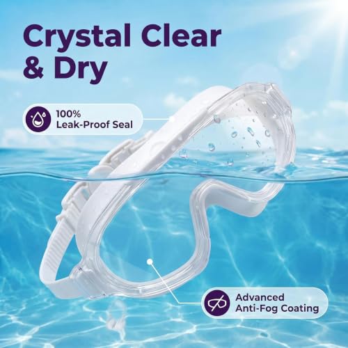 Image of Swim Goggles for Kids 6-12, Wide View Anti-Fog UV Protection No Leaking,Boys Girls Youth Swimming Goggles