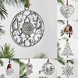 Photo Gallery fubesk set di ornamenti per albero di natale in peltro massiccio con disegni di babbo natale, pupazzo di neve, fiocco di neve, angelo, decorazioni in metallo da appendere per albero di natale, porte Photo Gallery fubesk set di ornamenti per albero di natale in peltro massiccio con disegni di babbo natale, pupazzo di neve, fiocco di neve, angelo, decorazioni in metallo da appendere per albero di natale, porte