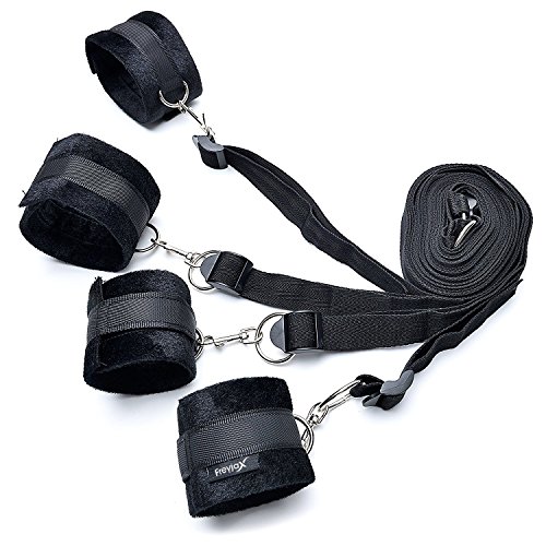 Freyja X Bed Limb Holder System Kit Medical Grade Velcro with Adjustable Soft and Comfortable Cuffs for Leg, Ankles and Hand, Wrists fit Any Size Mattress