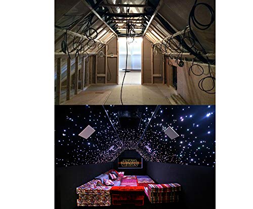 Image of AMKI 16W Twinkle Sound Mode RGBW Light Source Engine Driver Remote /APP Control Starlight Box Motor for Fiber Optic Star Ceiling Light Kit