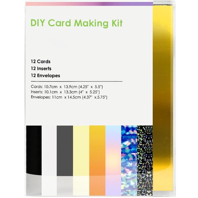 Bocguy Karten Zur Verwendung für Cricut Joy 12-Pack Karten mit Briefumschläge für DIY Geschenk Grußkarten Einladung