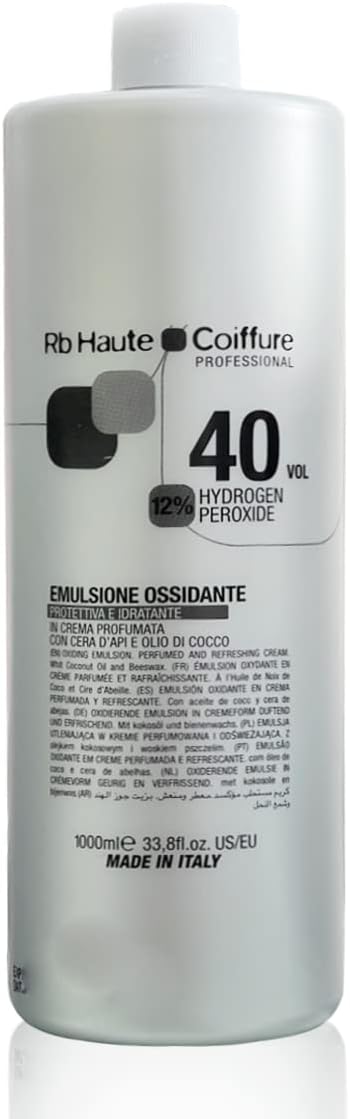 Oxygen, Developer Hydrogen Peroxide Cream 40 Vol, 1000 ml