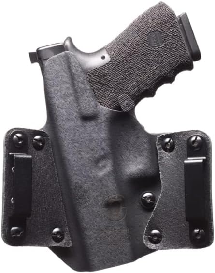 Blackpoint Tactical Leather OWB Wing Holster, Glock 43X, Right Hand, Black, 145162