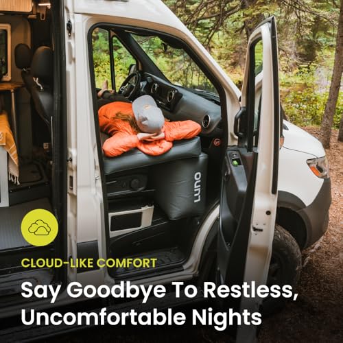 Luno Van Front Cab AIR Mattress - Inflatable Sleeping Van Bed for Travelers & Campers - Front Seat Air Mattress Fits Ford Transit, Mercedes Sprinter, RAM Promaster, Winnebago Solis & Other Vans by Luno - Image 5