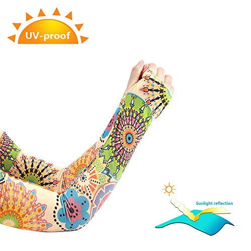 Siyaful Arm Sleeves For Women-Compression Sleeves For Arms Wonmen-Uv Arm Sleeves For Cycling #TOP1