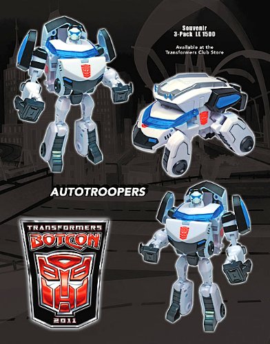 Transformers Animated Exclusive Botcon 2011 Autotroopers Pack of 3