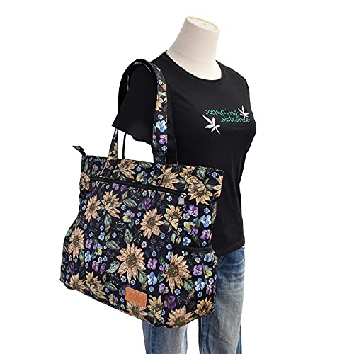 Image of CLOUDMUSIC Shoulder Tote Bag For Nurses Teachers Work Gym Travel Beach Women With Large Capacity Waterproof