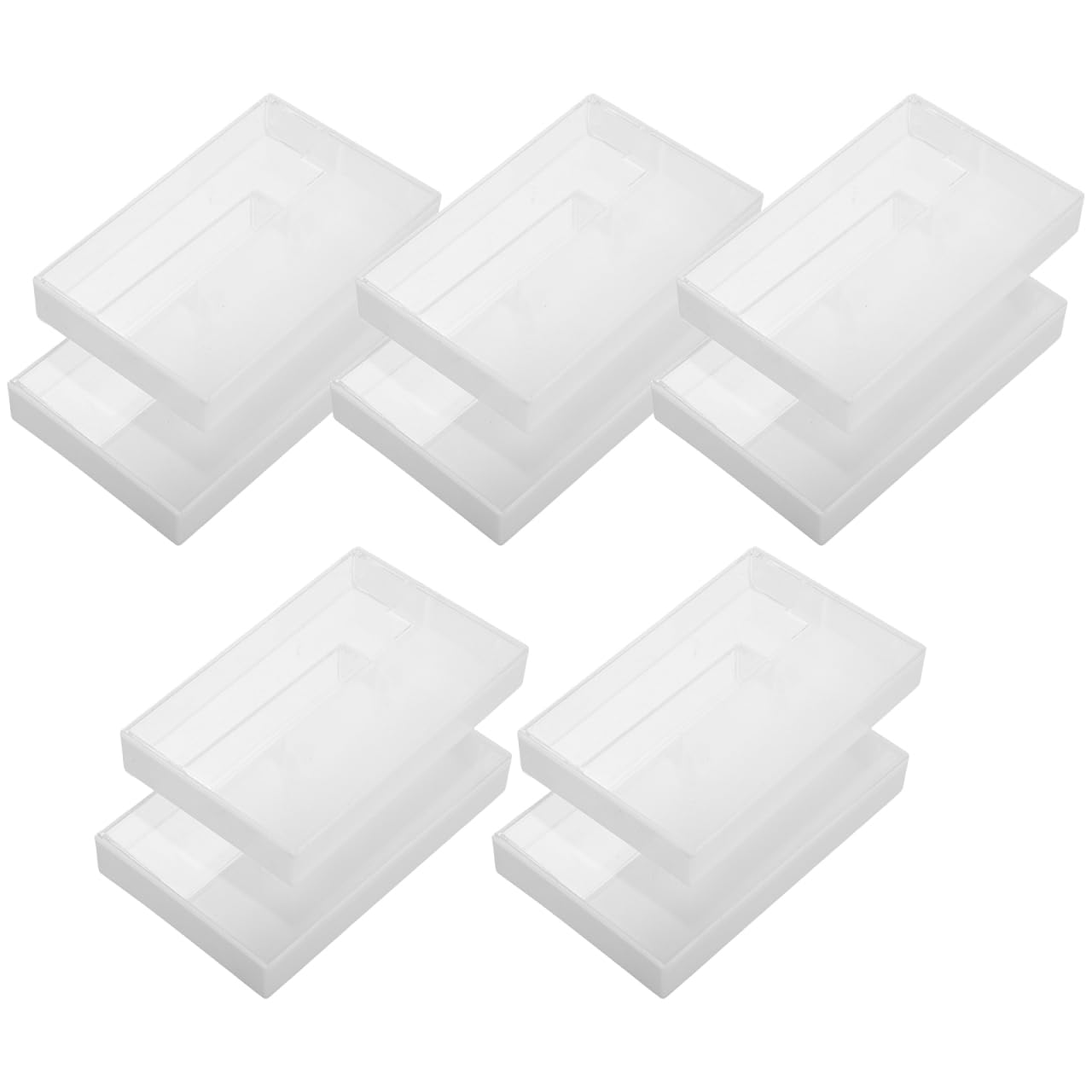 Alipis Boîte De Rangement Pour Cassettes Audio Vintage 10 Pièces En Plastique Robuste Finition Lisse Pour Bureau Et Maison