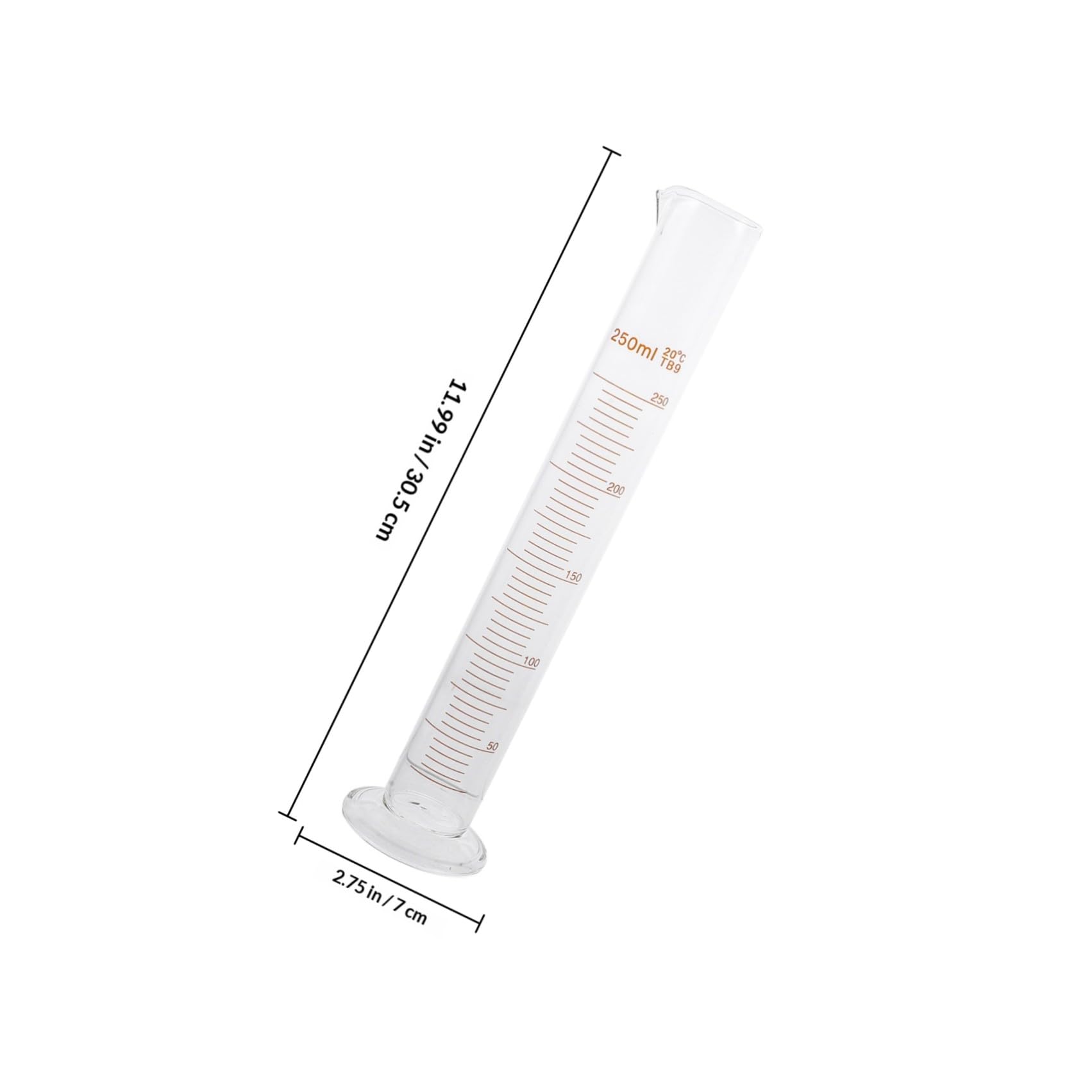 Kit di Vetreria da Laboratorio Scientifico 9 Pezzi in Vetro Borosilicato per Esperimenti, Set di Bicchieri, Cilindri Graduati e Flacone Dosatore
