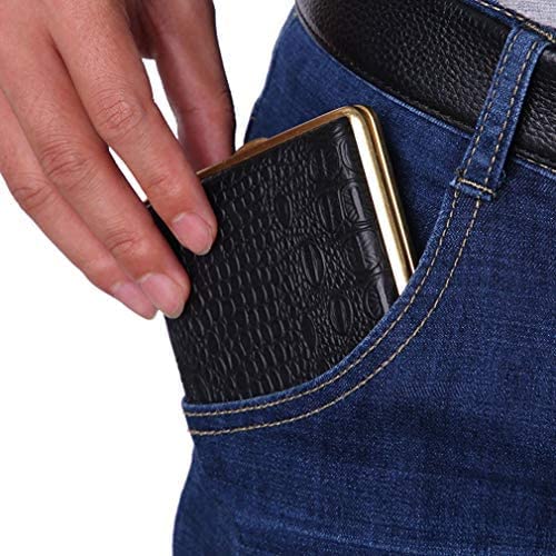Portasigarette in pelle retrò anti-pressione scatole di sigarette portatile mini uomo business scatola sigarette regalo San Valentino porta sigarette