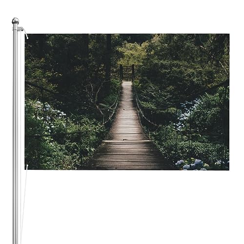 Drapeau extérieur 1,2x1,8m avec impression double face pour jardin