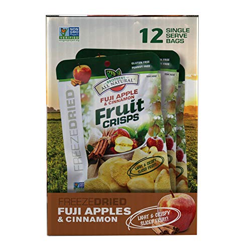 Brothers-ALL-Natural Fruit Crisps, Fuji Apple and Cinnamon, 0.35 Ounce (Pack of 12)