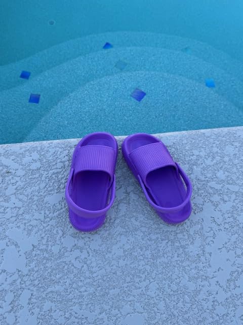 Farz Kids and Adolescents Slides with Heel Strap (Purple, US Footwear Size System, Toddler, Numeric Range, Medium, 4.5, 5)4