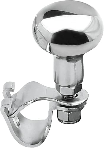 PACEWALKER Perilla de volante de barco de acero inoxidable AISI 316, perilla de maniobra del volante de calidad