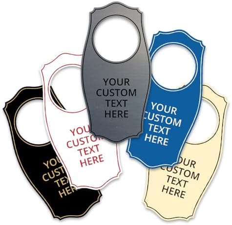 Amazon.com : Custom Engraved Door Hangers (4 x 8") | Personalized Door ...