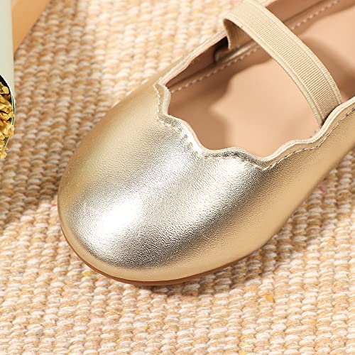 Toddler Girls Ballerina Flat Shoes Little Girls Mary Jane Princess Dress Shoes Butterfly on Back3