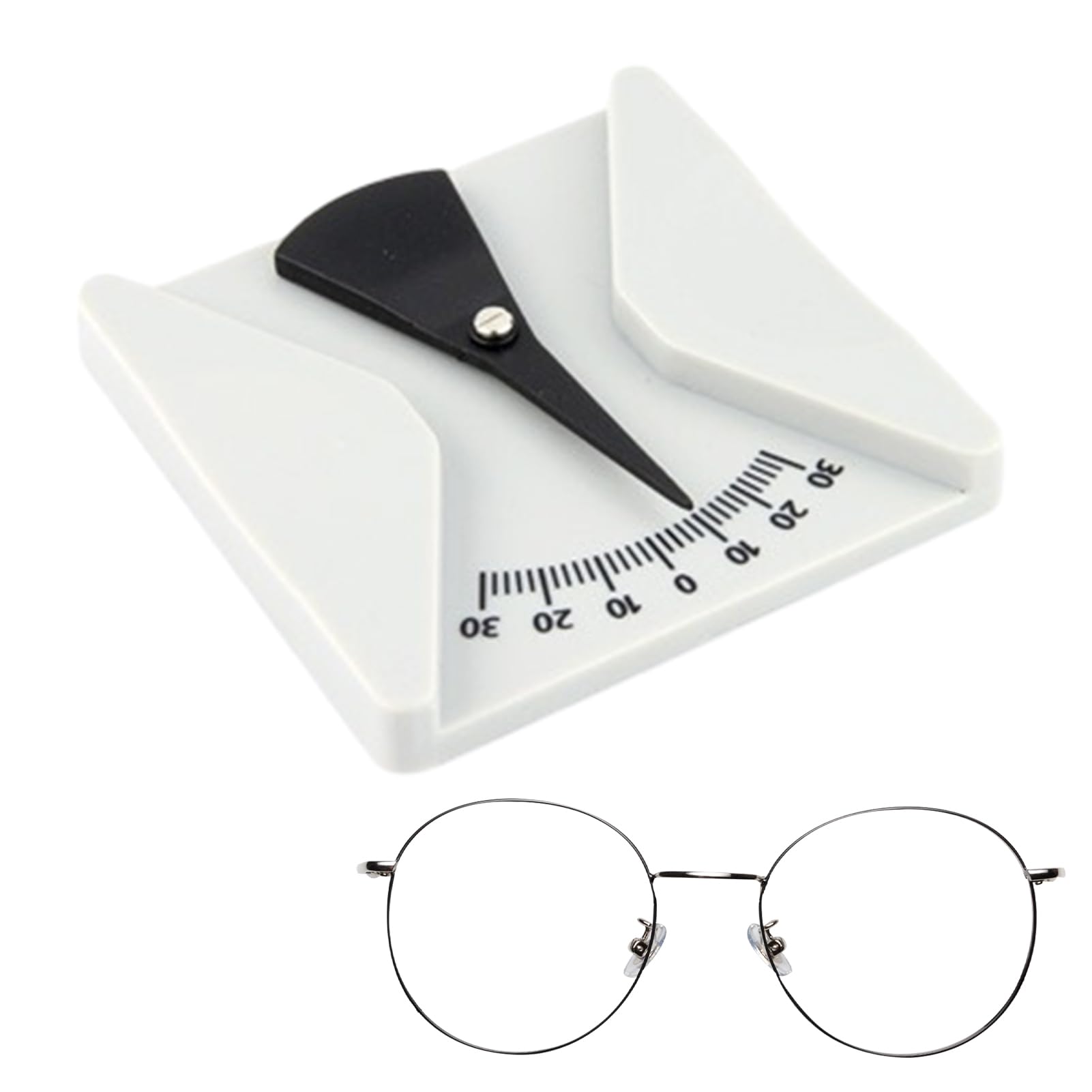 Règle Optique de Lunettes - Mesureur d'angle de Lunettes inclinomètre Finement Poli | Instrument de Mesure Optique pour opticiens, Maison, école, hôpital ophtalmologique, Atelier de