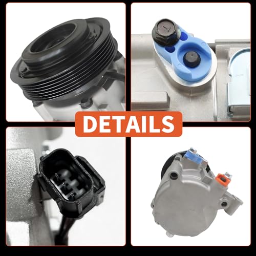 Image of AC Compressor with Clutch for Liberty 2006-2008,for Nitro 2007-2008 3.7L