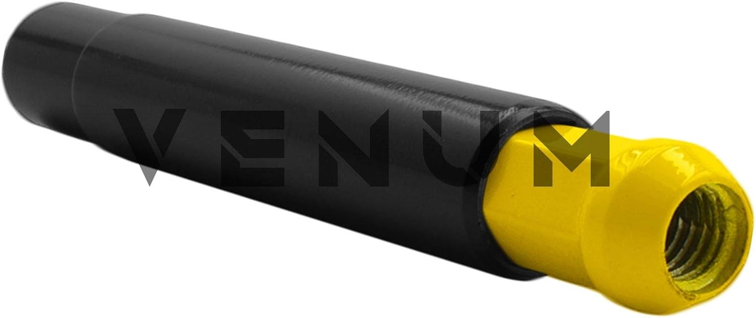 Venum wheel accessories 32 Pc Powder Coated Yellow Spike Lug Nuts | M14x1.5 | 4.5 inch Tall | 1 Piece Construction | Works with Ford Trucks 2003-2016 F-250 F-350 8x170 MM 8x200 MM Powerstroke