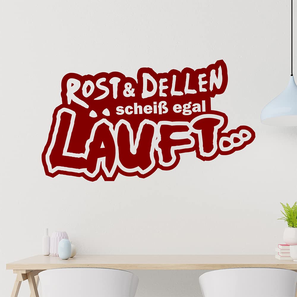 Kiwistar Rost & Dellen scheiß egal Lauft... - Offroad Tour Dirt Wall Sticker in 6 Sizes - Wall Sticker - Decoration, Kitchen, Living Room, Bedroom, Bathroom