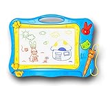 Die Maltafel ist aus umweltfreundlichen, hochwertigen und strapazierfähigen ABS Kunststoff; Bleifrei, PVC und BPA frei; keine scharfen Kanten oder Ecken; 100 % ungiftig und sicher für Ihr Kind