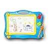 SunshineTec Magnetisch tekenbord, magnetische tovertafel, schildertafel, toverschildertafel, 31 x 22,5 cm groot (blauw)