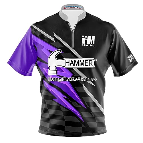 Logo Infusion Dye-Sublimated Bowling Jersey (Sash Collar) - I AM Bowling Fun Design 2026-HM - Hammer (X-Large) Multicolored