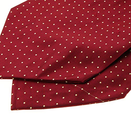 Conjunto De 2 Gravatas De Seda Polka Dot Dos Homens Laços Jacquard Tecido Presentes Casuais Ascot