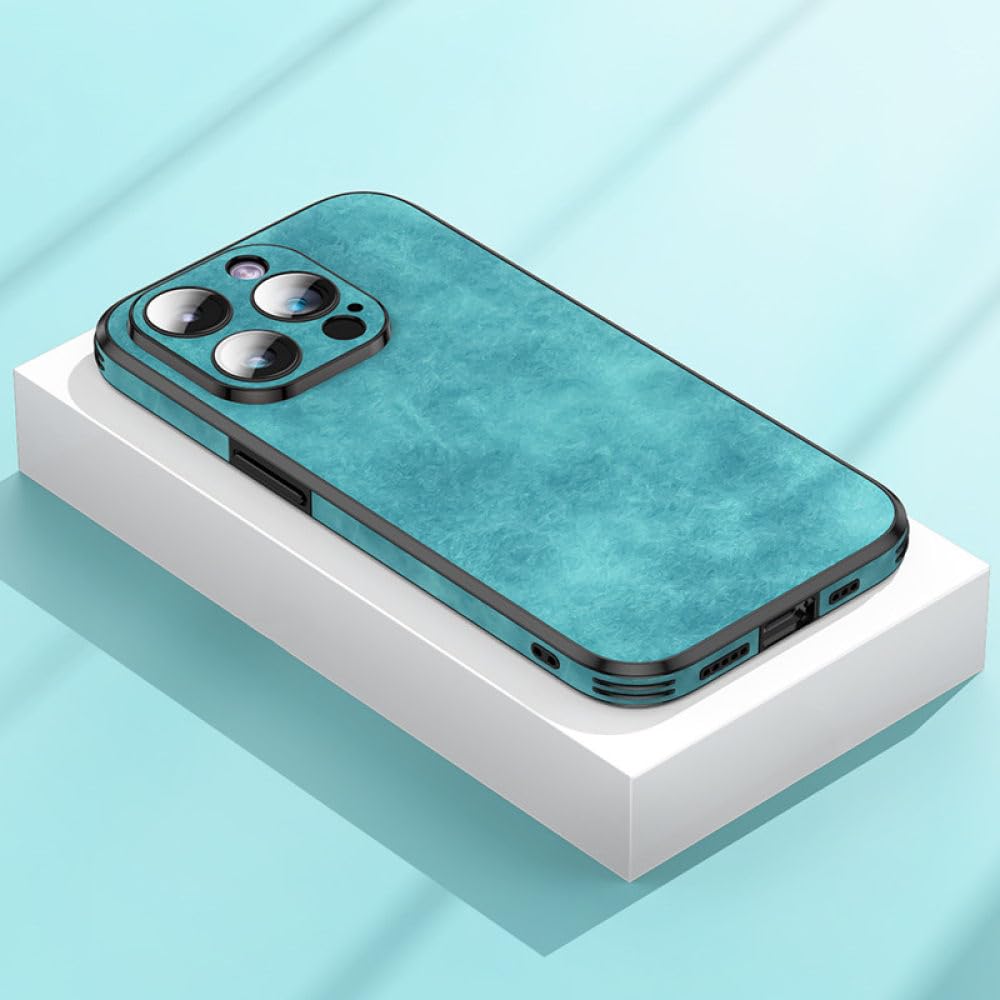 Coque silicone iPhone 14 Pro Max antichoc protection cyan - 7