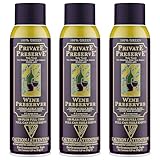Private Preserve Wine Preservation System | 100% Green Gas Based | Suitable For All Wine, Port, Sake, Cognac, Whiskey, Fine Oil & Vinegar (Pack of 3)