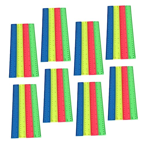 Règles droites lot de 50 pièces de règle plastique transparente
