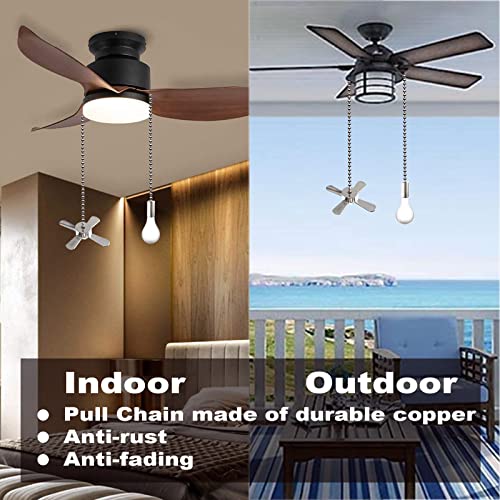 image for Akahttbn Ceiling Fan Pull Chain Ornaments Extension Chains with Decora