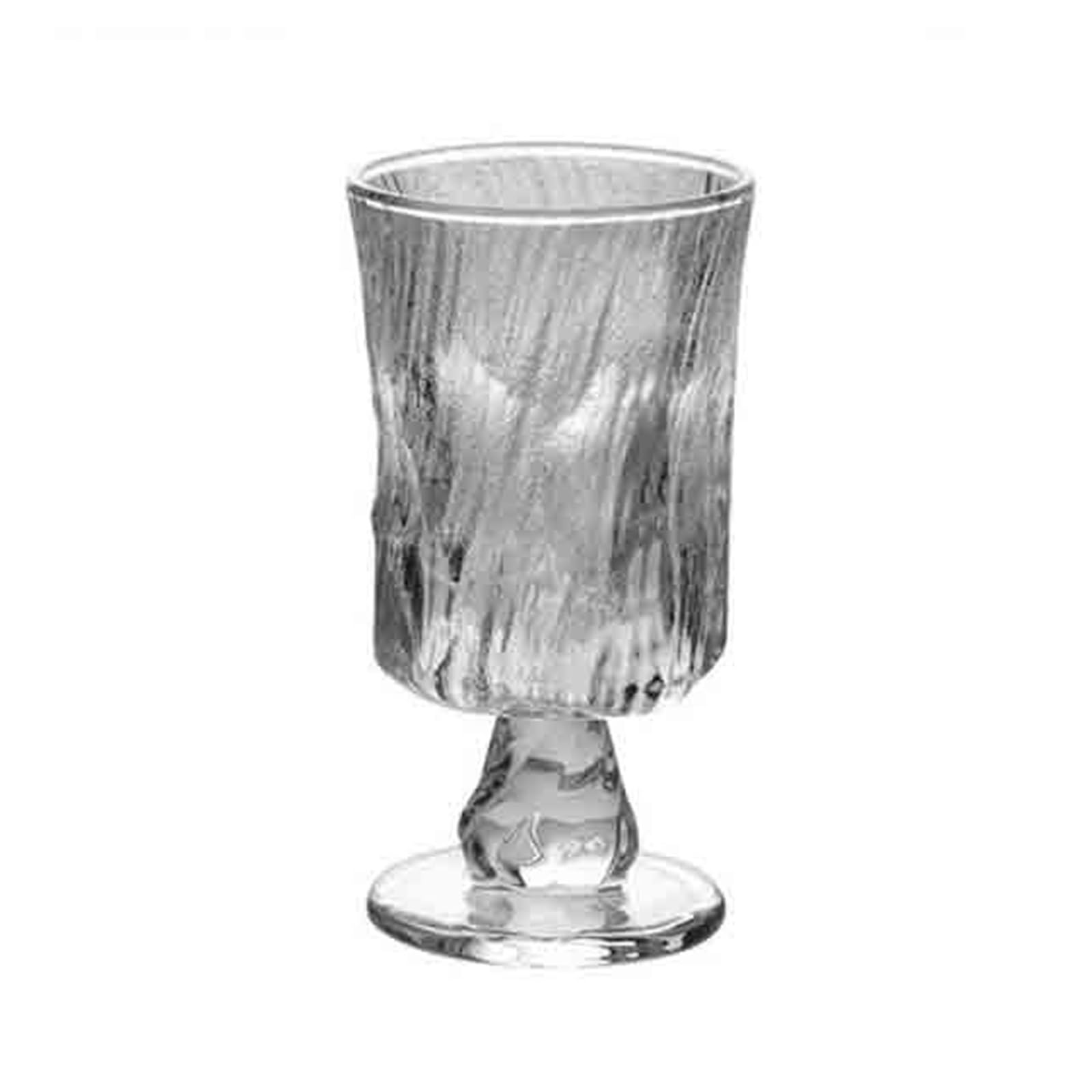 Tazas de vidrio con textura glaciar de 250 ml para whisky y té helado